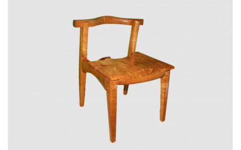 【59】椅子（イタヤ）【座面高約39.0cm】_I234-30009284