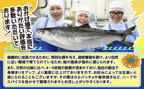 【4/17 9:59で終売】※2023年10月末までにお届け※エンペラーサーモン≪天日塩締め≫【1kg】_T015-0439-2310