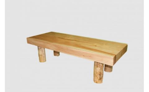 【57】座卓（テーブル）バッコヤナギ・一枚天板【厚さ約8.0cm】_I234-30009282