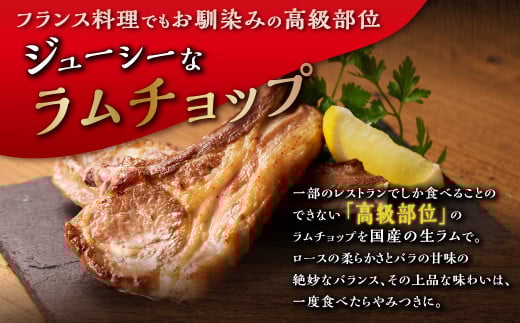 骨付きラム肉ステーキセット【300g×1パック、オリジナルスパイス10g】_I015-0443