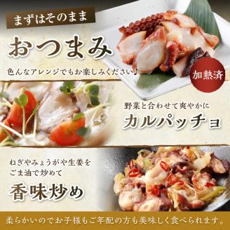 柳だこの燻製（醤油味）セット【足180g×2・スライス150g】_I015-0649