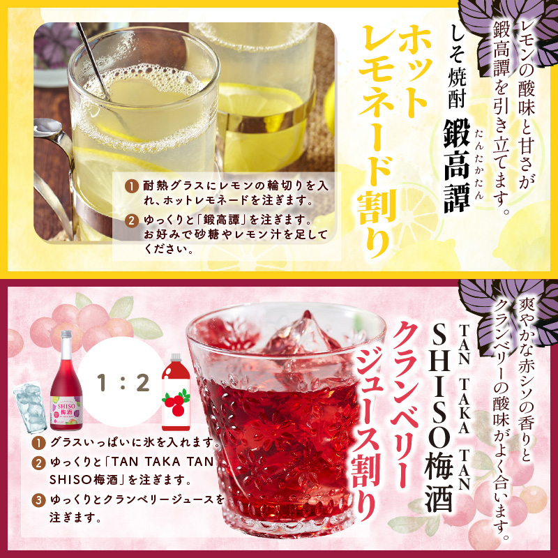 鍛高譚・鍛高譚の梅酒[720ml]【12本セット】_I034-0043