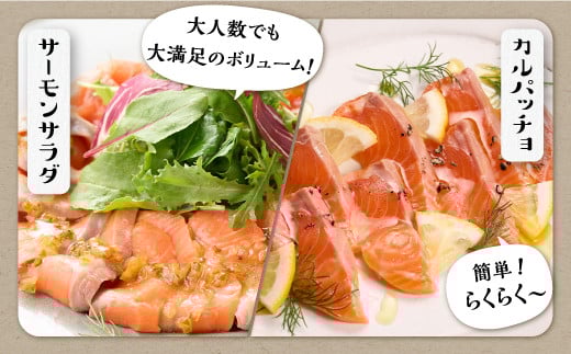 ギンサケサーモン【1kg】 小分け 下処理不要 絶品の「塩締め」レシピ ふるさと納税 海鮮 サーモン 鮭 魚 銀鮭 刺身 生食用 さけ サケ ふるさと ランキング 人気 魚介類 魚介 北海道 白糠町_T011-0905