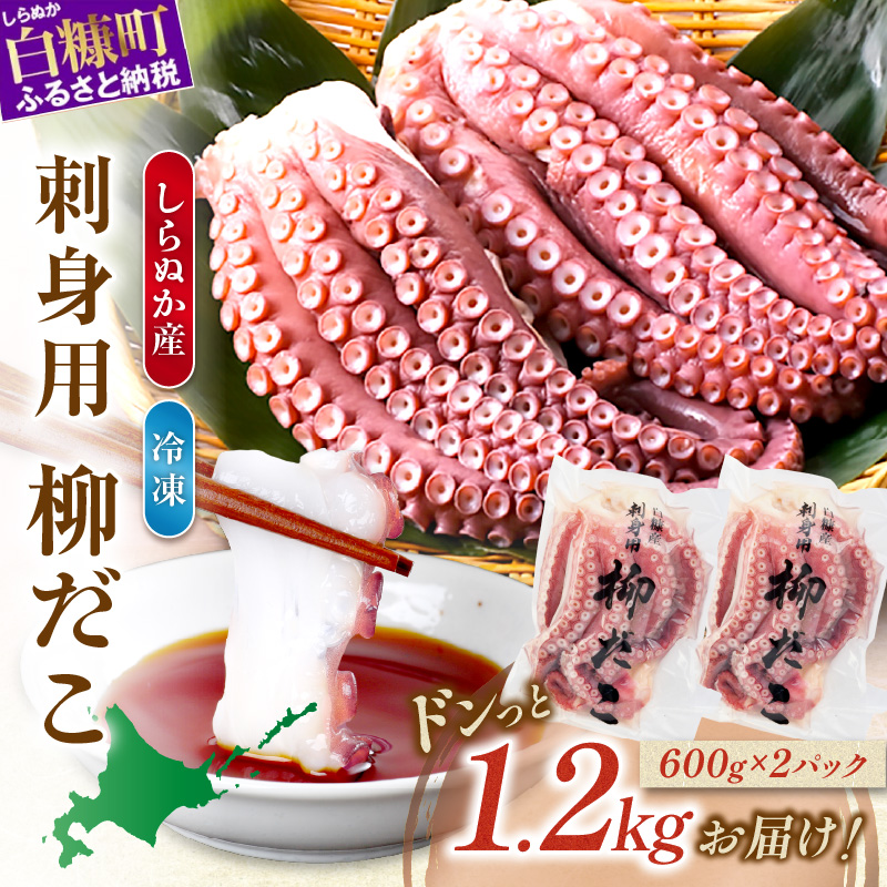 しらぬか産刺身用柳だこ【600g×2個入り】_I016-0136