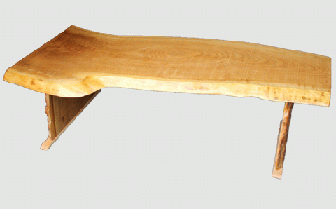 【03】座卓(テーブル)キハダ・一枚天板【厚さ約3cm 7kg】_I167-0275