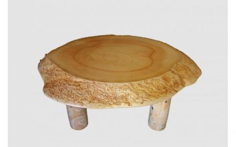 【47】座卓（テーブル）アカエゾマツ・一枚天板【厚さ約22.0cm】_I100-30009272