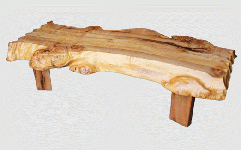 【01】座卓(テーブル)イタヤ・一枚天板【厚さ約8cm】_I200-0273