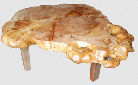 【26】座卓(テーブル)カバ・一枚天板【厚さ約6cm 26kg】_I340-0298