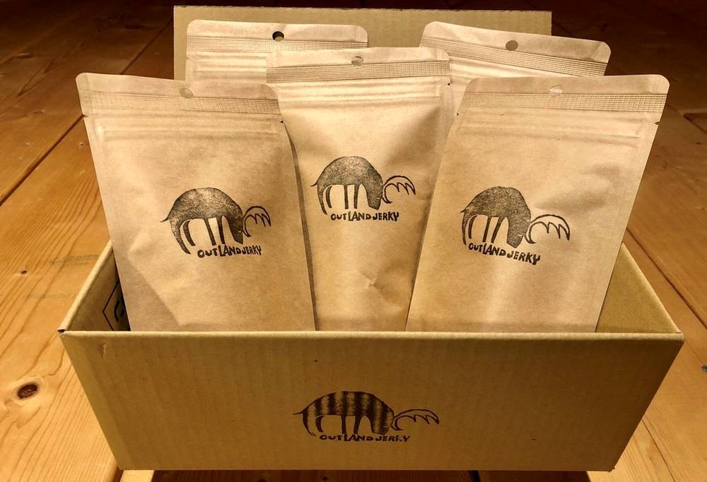 北海道 根室産 蝦夷鹿 ジャーキー OUTLAND JERKY 40g×5パック【be034-0446】