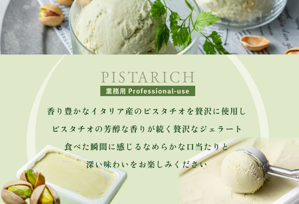 【毎月定期便】【THE ICE】業務用2リットル ピスタリッチ  ×5ヵ月定期便【be003-1078-100-5】( アイス ジェラート )