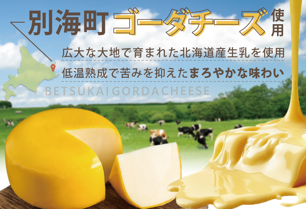 【別海牛100%と別海町ゴーダチーズ】チーズがとろける!別海チーズインハンバーグ(120g×6個)【be046-1216】