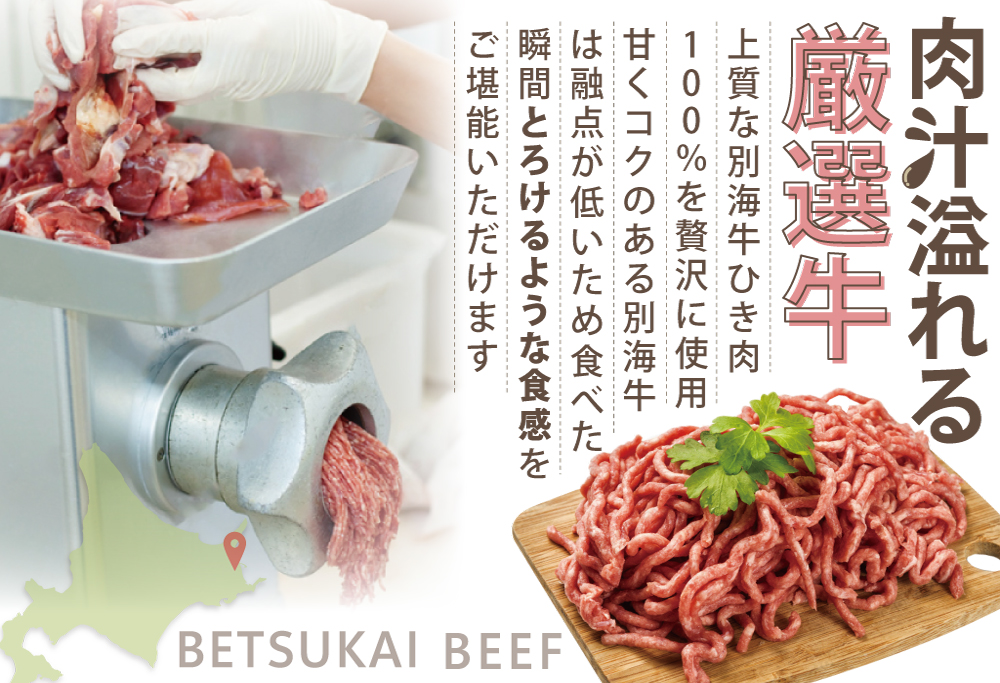 【別海牛100%と別海町ゴーダチーズ】チーズがとろける!別海チーズインハンバーグ(120g×12個)【be046-1218】