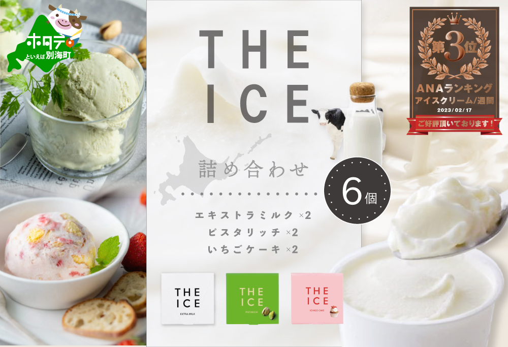 ランキング第3位獲得！【THE ICE】3種詰合せ6個セット 【CJ0000119】( アイス ジェラート )