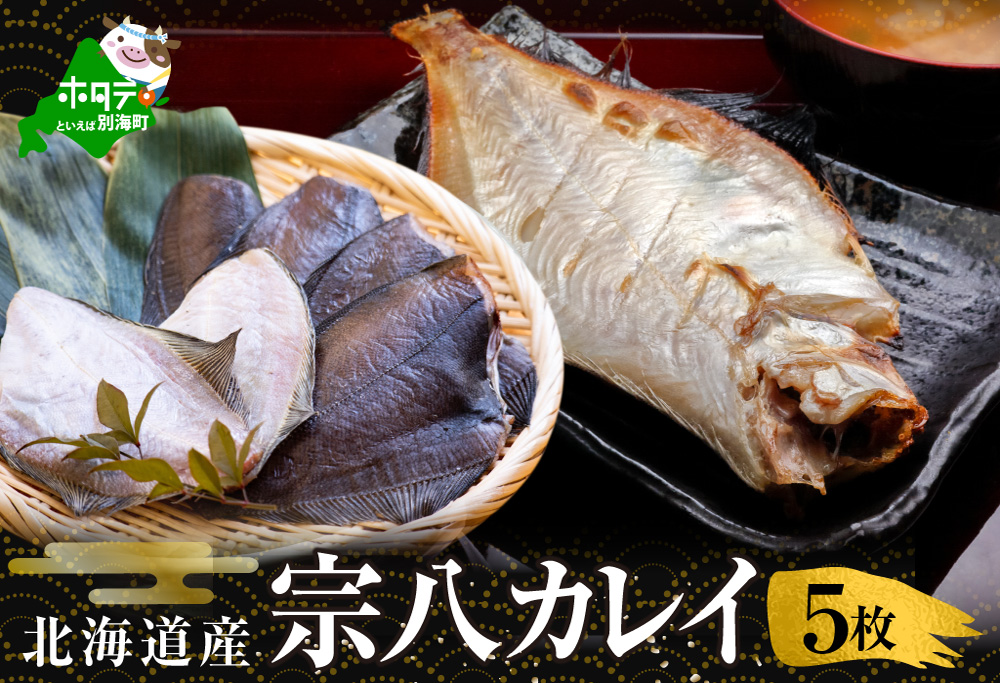 北海道 産 一夜干し 宗八 カレイ 5枚