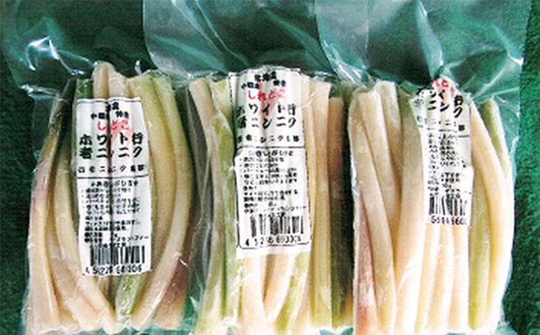 【ハーブとして最適】行者にんにくホワイト行者×2袋（茎部）【20021】