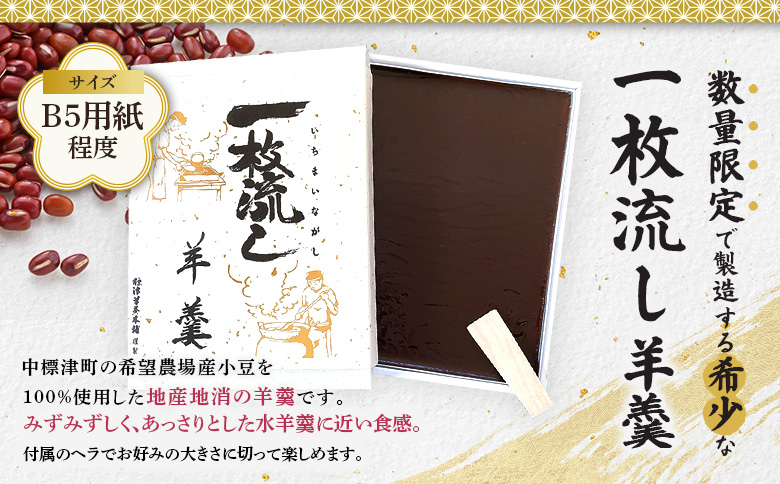 【1～3月発送】標津羊羹 (一枚流し羊羹) 2個【22018】