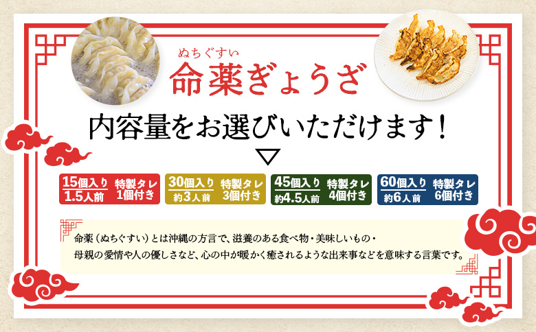 【なかしべつミルキーポーク100％使用】 樹苞 命薬ぎょうざ30個（約3人前）【5301201】 30個