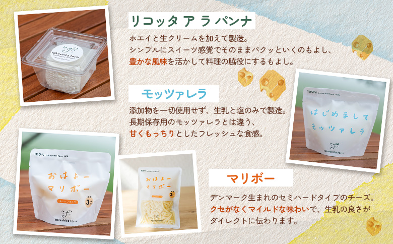 竹下牧場 takeshita farm 【12ヶ月配送】リコッタチーズセット 計470g【24029】 定期便(12回配送)
