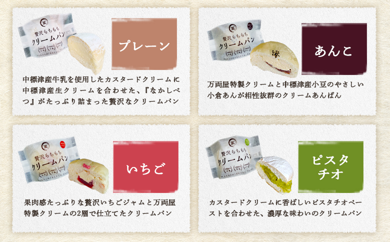 もちもちクリームパン8個セット【28006】