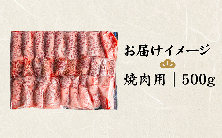 北海道産 黒毛和牛 A5 上カルビ 500g 焼肉用【57014】