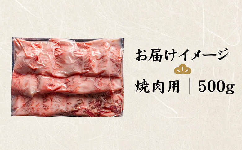 北海道産 黒毛和牛 A5 カルビ 500g 焼肉用【57011】