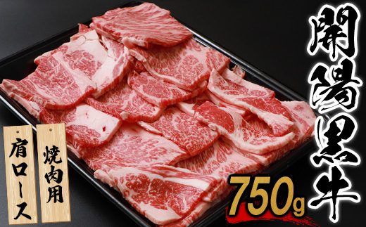 【焼肉用】開陽黒牛肩ロース×750g【14003】