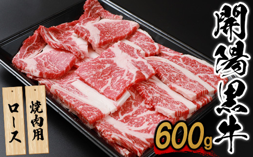 【焼肉用】開陽黒牛ロース×600g【14006】