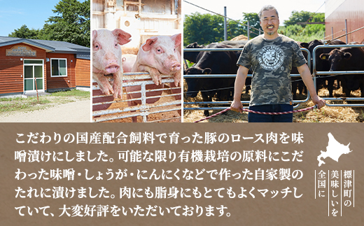 豚ロース味噌漬け1kg　豚肉 人気 ギフト 小分け 便利【配送不可地域：離島】