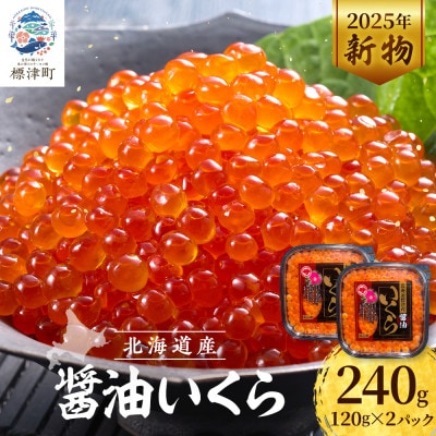 【令和7年新物】醤油いくら120g×2パック【配送不可地域：離島】