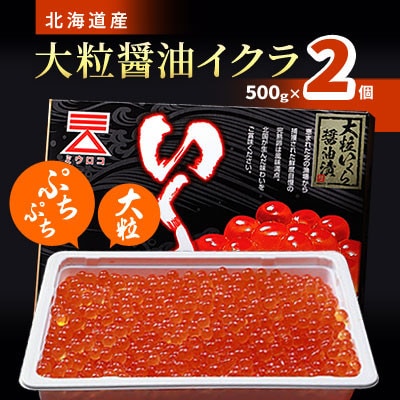 北海道産 [大粒]醤油いくら500g×2個[配送不可地域:離島]