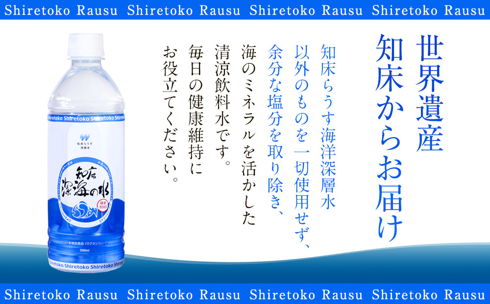 年6回！北海道 羅臼（らうす）のお水 海洋深層水2L×6本定期便  知床 世界自然遺産 国産 備蓄 常備水 ペットボトル ミネラル 清涼飲料水 生産者 支援 応