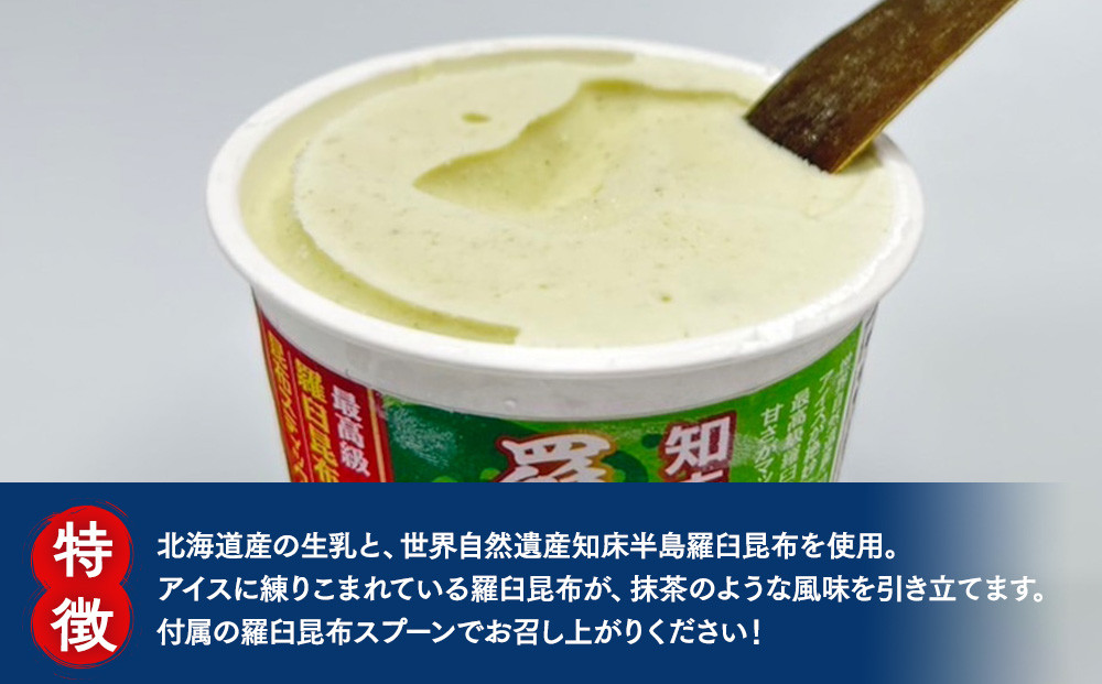 羅臼海洋深層水使用！ 海のバニラアイス・羅臼昆布バニラアイス 12個セット  アイスクリーム スイーツ デザート 夏 北海道 羅臼町 知床 生産者 支援 応援