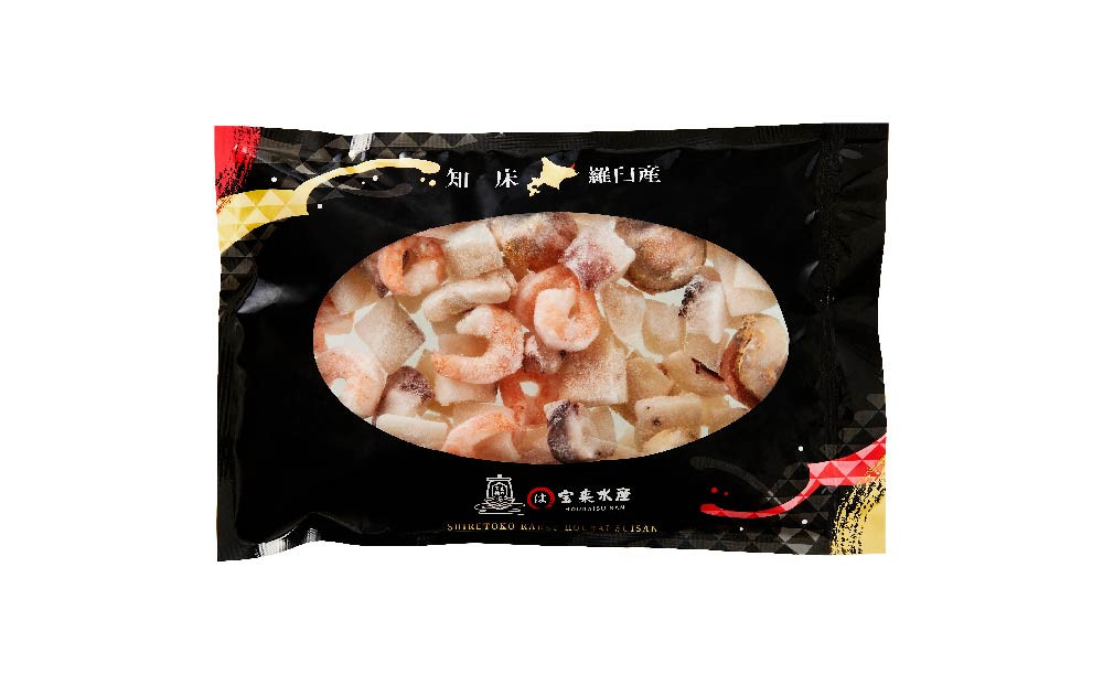 羅臼産のタコ、イカをふんだんに使ったシーフードミックス　500g