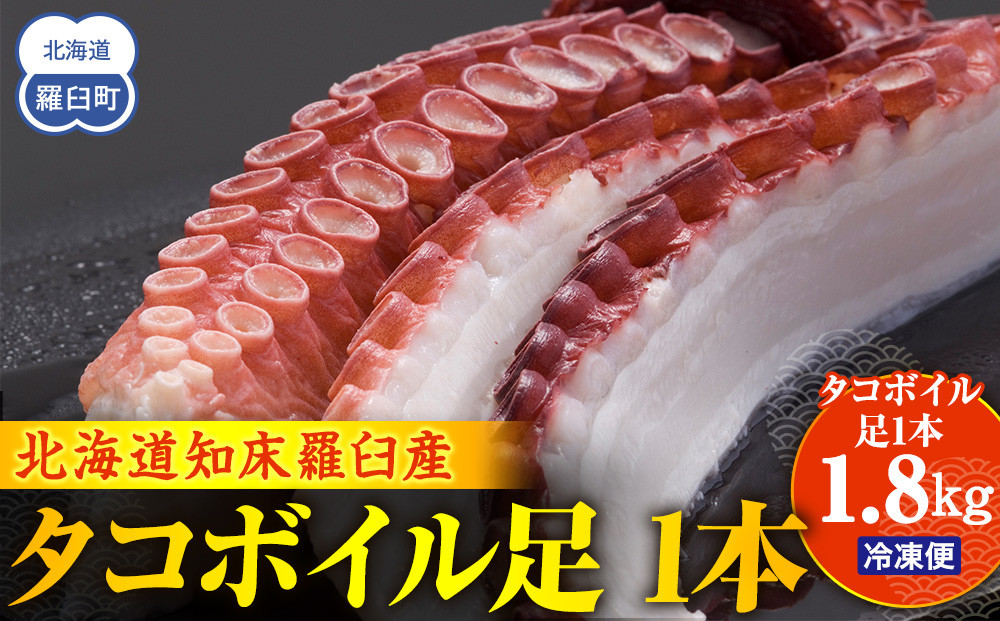 こんなでっかいタコみたことない(ボイル足1本) 北海道 海産物 魚介類 魚介 生産者 支援 応援