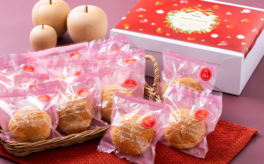 りんごのクッキーシュー　1箱(計12個入り)【配送不可地域：離島】