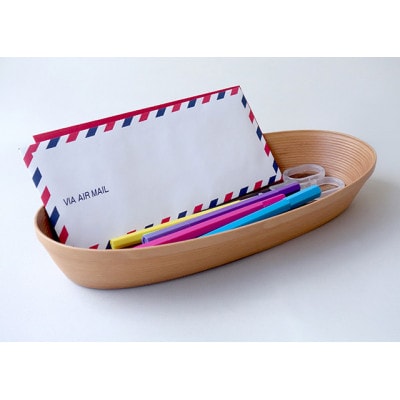 BUNACO　IB-C622　オーバルボックス　Mサイズ(ライトブラウン)