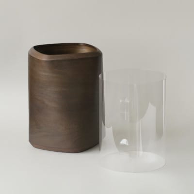 BUNACO　IB-D8216　ダストボックスtwist□　Lサイズ(ダークブラウン)