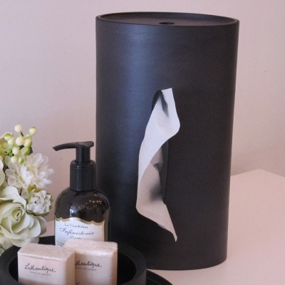 BUNACO　IB-T2392　ティッシュボックスSWINGスリム(ブラック)