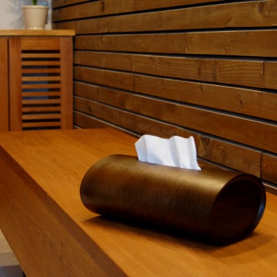 BUNACO　IB-T2396　ティッシュボックスSWINGスリム(ダークブラウン)