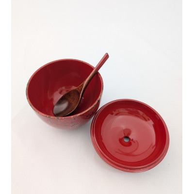 津軽塗 りんごっこ 唐塗赤上