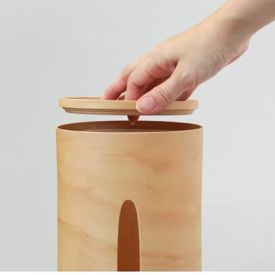 BUNACO　IB-T2391　ティッシュボックスSWINGスリム(ナチュラル)