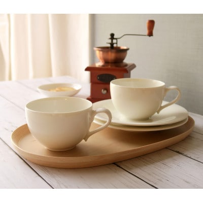 BUNACO　#5223　オーバルトレイ　30cm　(ナチュラル)