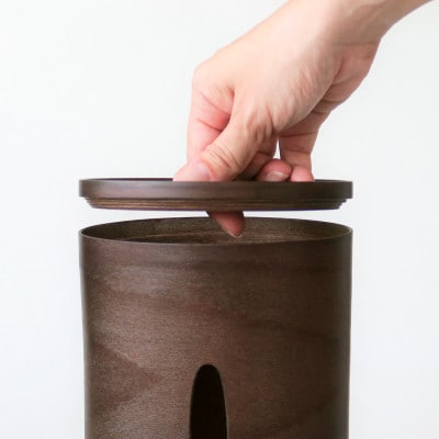 BUNACO　IB-T2396　ティッシュボックスSWINGスリム(ダークブラウン)