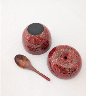 津軽塗 りんごっこ 唐塗赤上