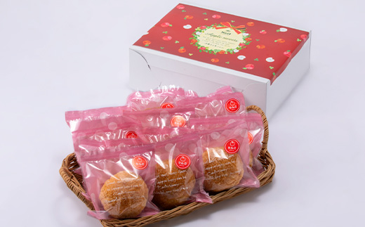 りんごのクッキーシュー　1箱(計12個入り)【配送不可地域：離島】