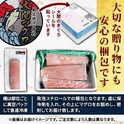 大間産本マグロ 赤身 200g前後(約2人前)【配送不可地域：離島】