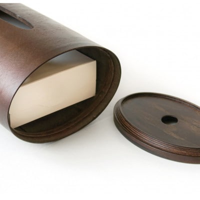 BUNACO　IB-T2396　ティッシュボックスSWINGスリム(ダークブラウン)