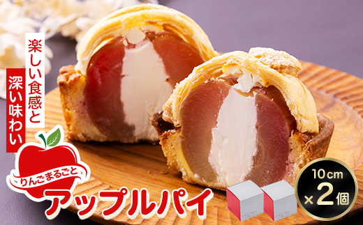 りんごまるごとアップルパイ 10cm×2個セット【配送不可地域：離島・沖縄県】