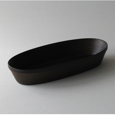 BUNACO　IB-C722　オーバルボックス　Mサイズ(ダークブラウン)