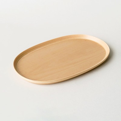 BUNACO　#5223　オーバルトレイ　30cm　(ナチュラル)